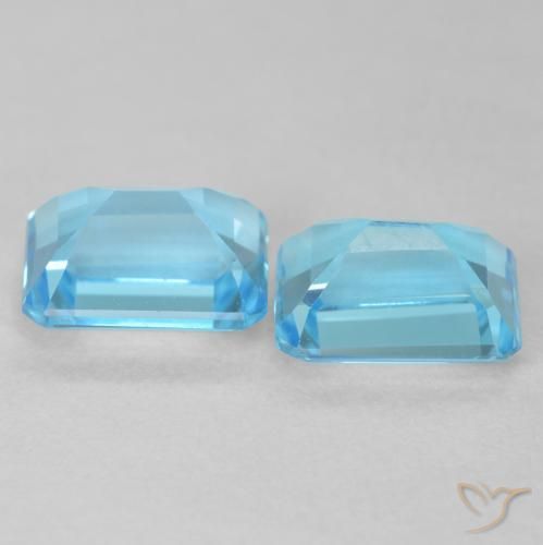 Shop natural 4.34ct Bleu Suisse Topaze gems, Octogone / coupe Émeraude, from Brésil at GemSelect. In stock, global shipping!