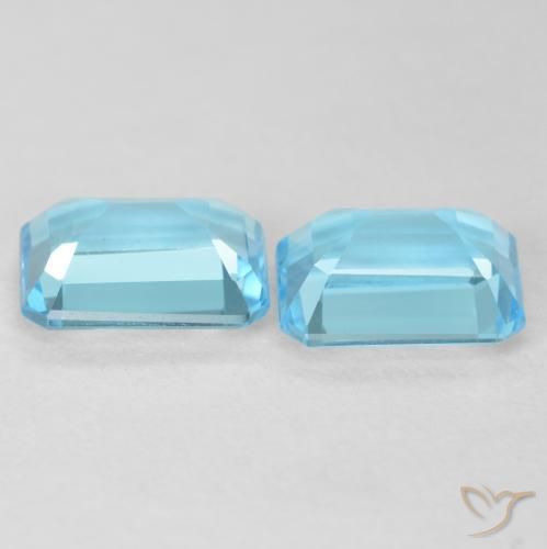 Shop natural 3.68ct Bleu Suisse Topaze gems, Octogone / coupe Émeraude, from Brésil at GemSelect. In stock, global shipping!