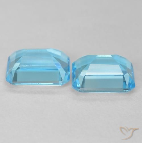 Shop natural 3.91ct Bleu Suisse Topaze gems, Octogone / coupe Émeraude, from Brésil at GemSelect. In stock, global shipping!