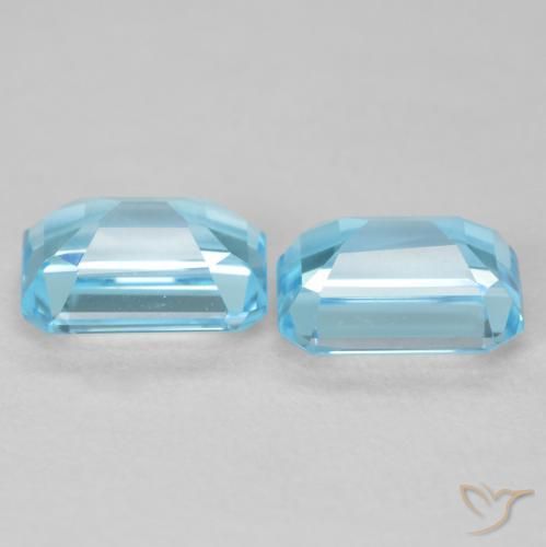 Shop natural 4.05ct Bleu Suisse Topaze gems, Octogone / coupe Émeraude, from Brésil at GemSelect. In stock, global shipping!