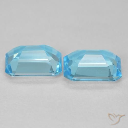 Shop natural 3.62ct Bleu Suisse Topaze gems, Octogone / coupe Émeraude, from Brésil at GemSelect. In stock, global shipping!