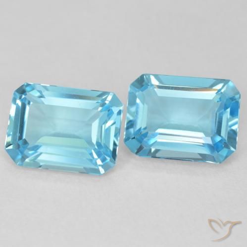 Shop natural 3.66ct Bleu Suisse Topaze gems, Octogone / coupe Émeraude, from Brésil at GemSelect. In stock, global shipping!