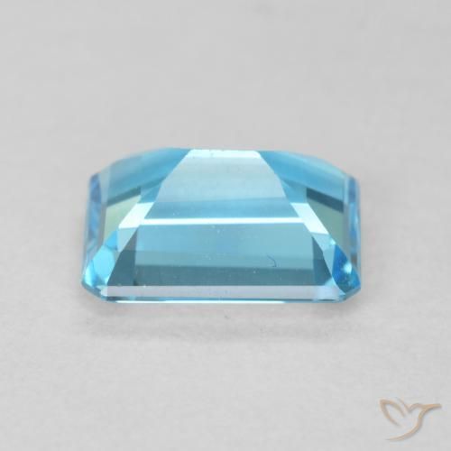 Topaze Bleu Suisse naturelle Octogone / coupe Émeraude, 1.81 ct, VVS