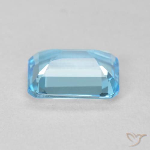 Topaze Bleu Suisse naturelle Octogone / coupe Émeraude, 1.75 ct, VVS