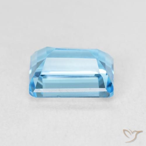 Topaze Bleu Suisse naturelle Octogone / coupe Émeraude, 2.31 ct, VVS