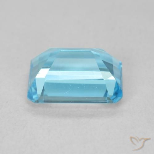 Topaze Bleu Suisse naturelle Octogone / coupe Émeraude, 2.04 ct, VVS