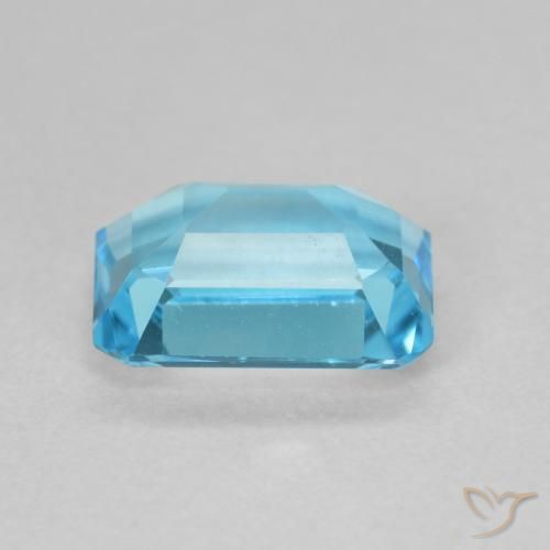 Topaze Bleu Suisse naturelle Octogone / coupe Émeraude, 1.82 ct, VVS