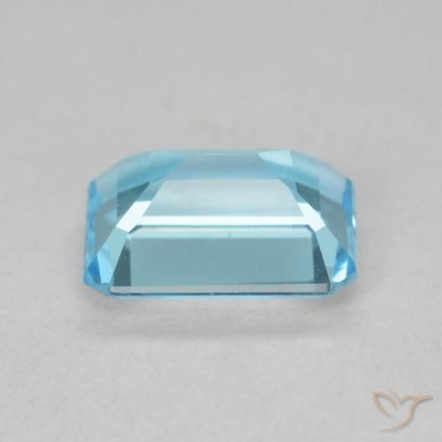 Topaze Bleu Suisse naturelle Octogone / coupe Émeraude, 1.91 ct, VVS