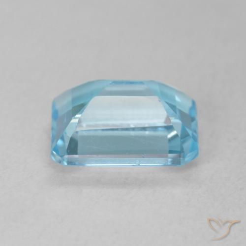 Topaze Bleu Suisse naturelle Octogone / coupe Émeraude, 2.04 ct, VS