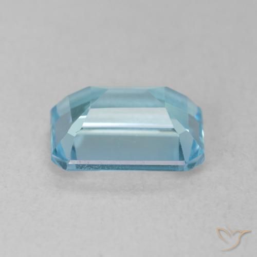 Topaze Bleu clair naturelle Octogone / coupe Émeraude, 1.89 ct, VS
