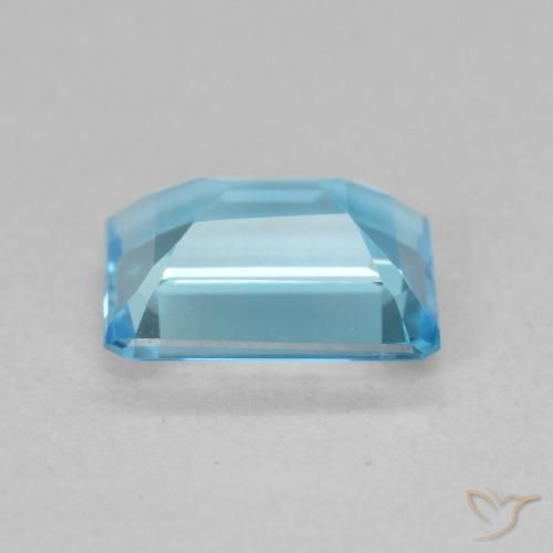 Topaze Bleu Suisse naturelle Octogone / coupe Émeraude, 1.91 ct, VVS
