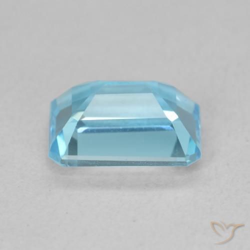 Topaze Bleu Suisse naturelle Octogone / coupe Émeraude, 1.94 ct, VVS