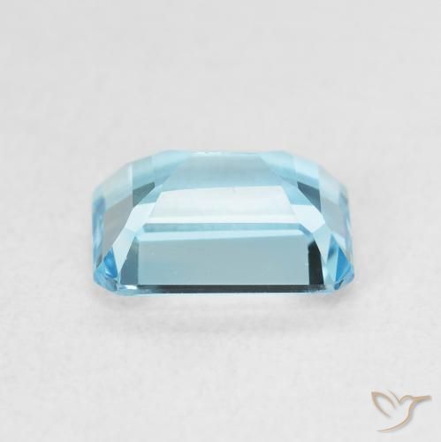 Topaze Bleu Suisse naturelle Octogone / coupe Émeraude, 1.93 ct, VVS