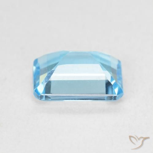 Topaze Bleu Suisse naturelle Octogone / coupe Émeraude, 1.85 ct, VVS