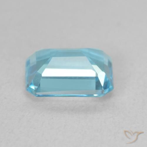 Topaze Bleu clair naturelle Octogone / coupe Émeraude, 1.87 ct, VVS