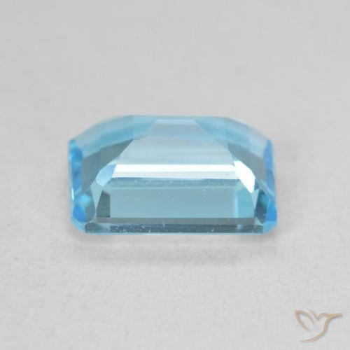 Topaze Bleu clair naturelle Octogone / coupe Émeraude, 1.87 ct, VVS