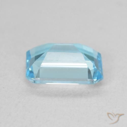 Topaze Bleu Suisse naturelle Octogone / coupe Émeraude, 1.81 ct, VVS