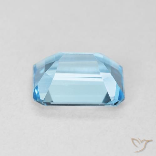 Topaze Bleu ciel naturelle Octogone / coupe Émeraude, 1.88 ct, VVS