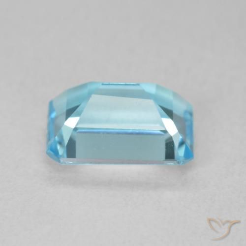 Topaze Bleu bébé naturelle Octogone / coupe Émeraude, 1.80 ct, VVS
