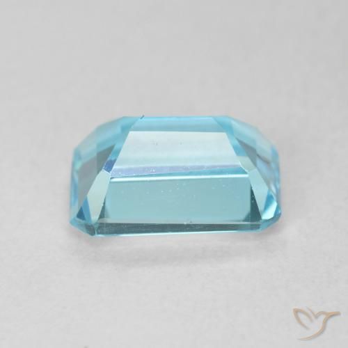 Topaze Bleu Suisse naturelle Octogone / coupe Émeraude, 1.86 ct, VVS