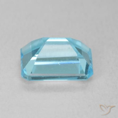 Topaze Bleu maya profond naturelle Octogone / coupe Émeraude, 2.15 ct, VVS