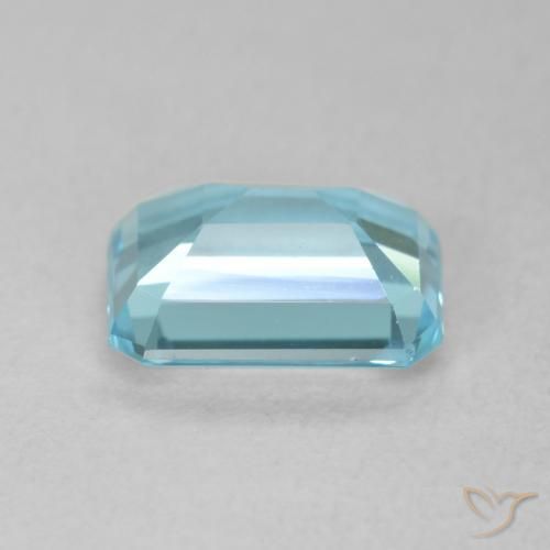 Topaze Bleu bébé naturelle Octogone / coupe Émeraude, 1.87 ct, VVS