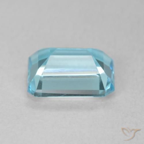 Topaze Bleu Suisse naturelle Octogone / coupe Émeraude, 1.99 ct, VVS