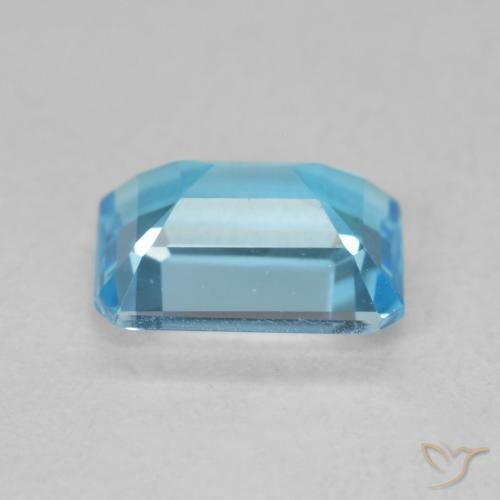 Topaze Bleu Suisse naturelle Octogone / coupe Émeraude, 1.94 ct, VVS