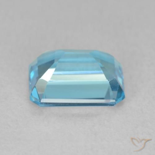 Topaze Bleu Suisse naturelle Octogone / coupe Émeraude, 2.03 ct, VVS