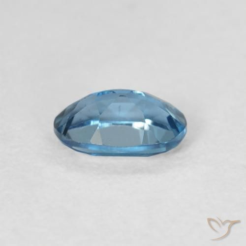 Topaze Bleu Londres naturelle ovale, 0.57 ct, VVS-VS