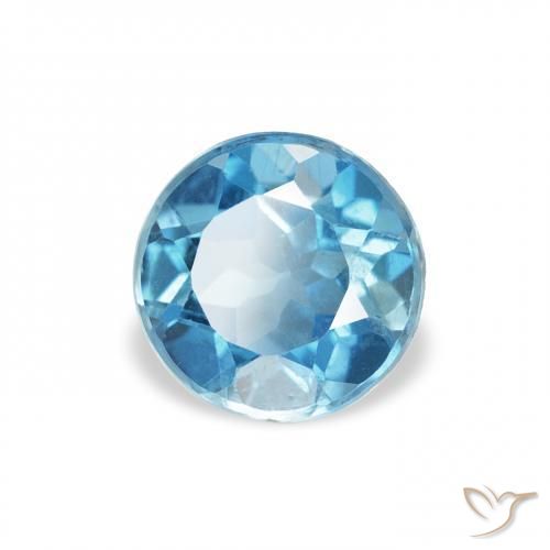 Topaze Bleu Londres naturelle Tour, 0.88 ct, VS