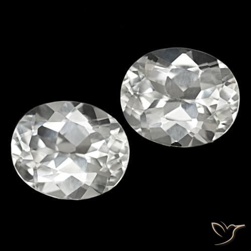 Achetez naturel 11.87ct Blanc chaud Topaze gems, Coupe ovale, En provenance Brésil chez GemSelect. En stock, livraison internationale!