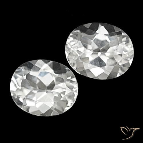 Shop natural 11.84ct Blanc Topaze gems, Coupe ovale, from Brésil at GemSelect. In stock, global shipping!