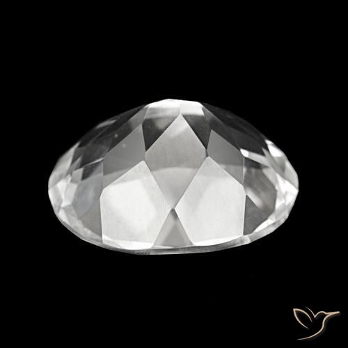 Topaze Blanc naturelle Coupe ovale, 5.79 ct, VVS-VS