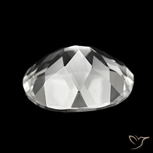 Topaze Blanc naturelle Coupe ovale, 5.53 ct, VVS-VS
