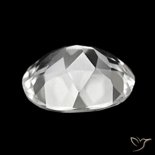 Topaze Blanc naturelle Coupe ovale, 5.60 ct, VVS