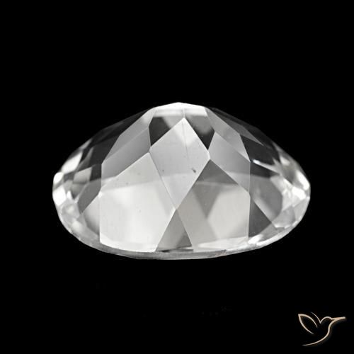 Topaze Blanc naturelle Coupe ovale, 5.69 ct, VS