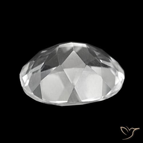 Topaze Blanc naturelle Coupe ovale, 5.72 ct, VVS-VS