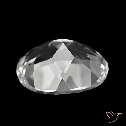 Topaze Blanc clair naturelle Coupe ovale, 5.76 ct, VVS-VS