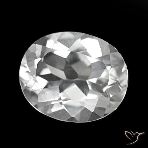 Topaze Blanc naturelle Coupe ovale, 5.50 ct, VVS-VS