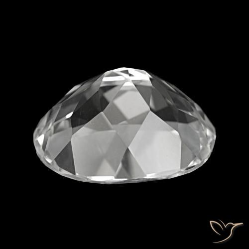 Topaze blanc clair naturelle coupe ovale, 6,08 ct, VVS