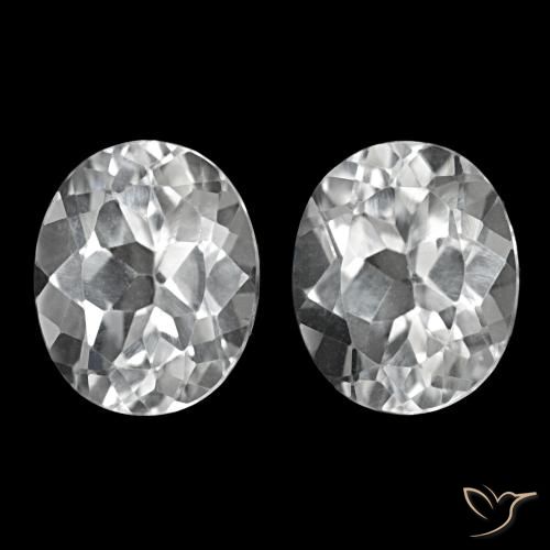 Shop natural 11.72ct Blanc clair Topaze gems, Coupe ovale, from Brésil at GemSelect. In stock, global shipping!