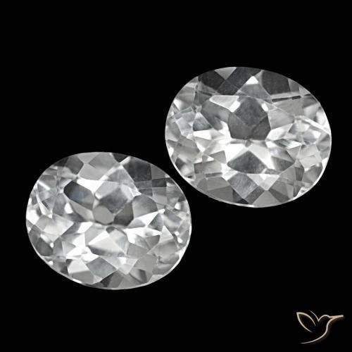 Shop natural 11.72ct Blanc clair Topaze gems, Coupe ovale, from Brésil at GemSelect. In stock, global shipping!