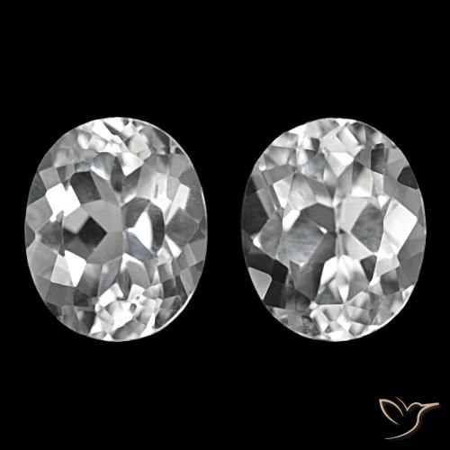Shop natural 12.03ct Blanc clair Topaze gems, Coupe ovale, from Brésil at GemSelect. In stock, global shipping!