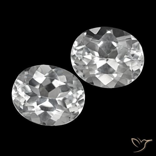 Shop natural 12.03ct Blanc clair Topaze gems, Coupe ovale, from Brésil at GemSelect. In stock, global shipping!