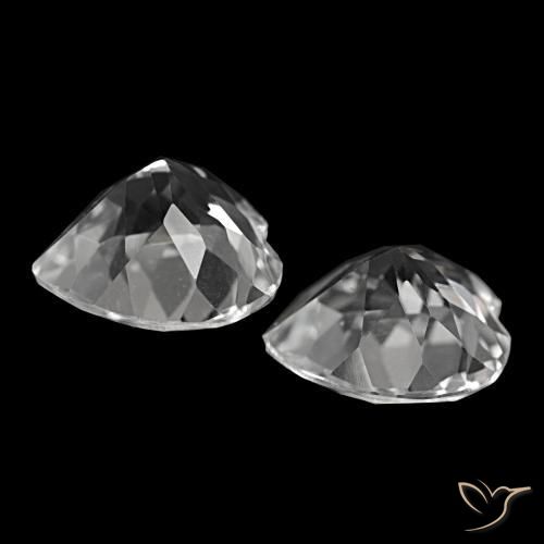 Shop natural 7.79ct Blanc clair Topaze gems, Forme de coeur, from Brésil at GemSelect. In stock, global shipping!
