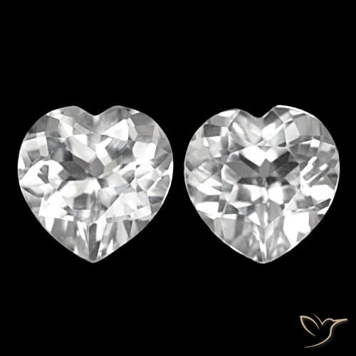 Shop natural 8.21ct Blanc Topaze gems, Forme de coeur, from Brésil at GemSelect. In stock, global shipping!
