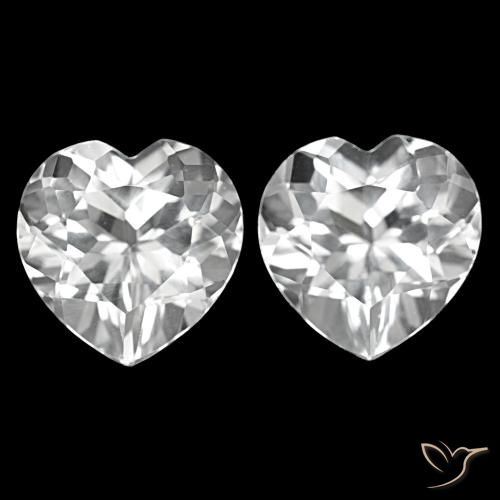 Shop natural 8.76ct Blanc Topaze gems, Forme de coeur, from Brésil at GemSelect. In stock, global shipping!