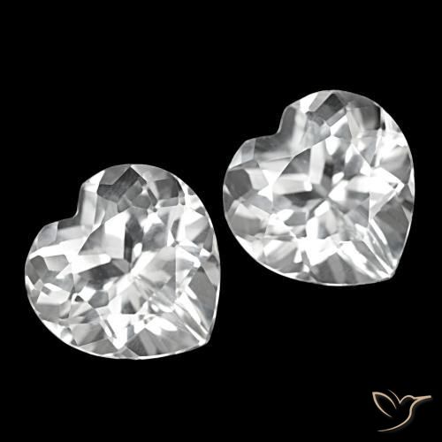 Shop natural 8.76ct Blanc Topaze gems, Forme de coeur, from Brésil at GemSelect. In stock, global shipping!