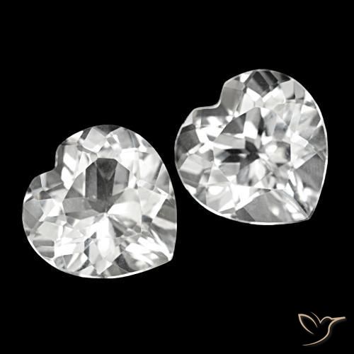 Shop natural 8.21ct Blanc Topaze gems, Forme de coeur, from Brésil at GemSelect. In stock, global shipping!